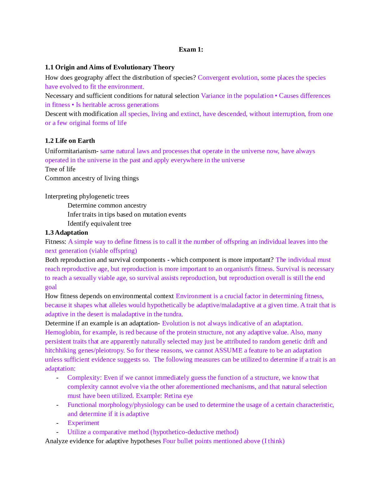 Preview of Arizona State University - BIO 345 Final Exam (Latest 2021) Correct Study Guide, Download
